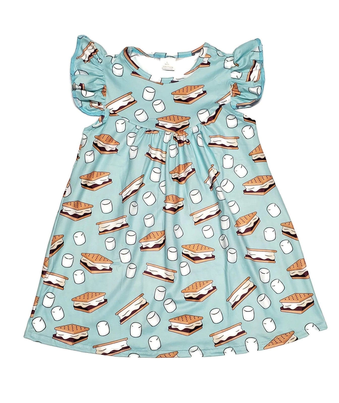 Smores Milk Silk Flutter Dress