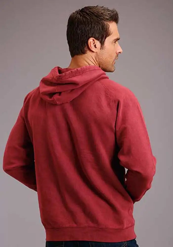 Stetson Vintage Mineral Washed (Burgundy) - Men's Hoodie Sweatshirt