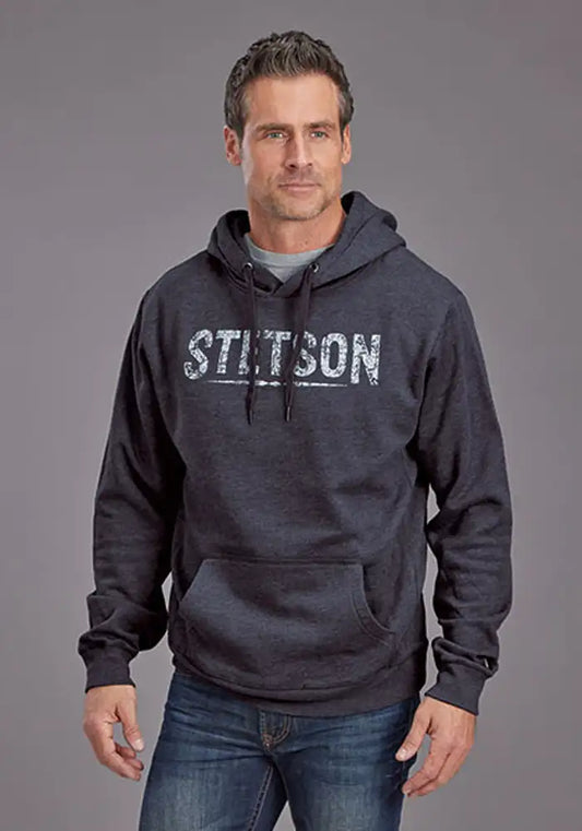 Stetson Vintage Mineral Washed (Navy) - Men's Hoodie Sweatshirt
