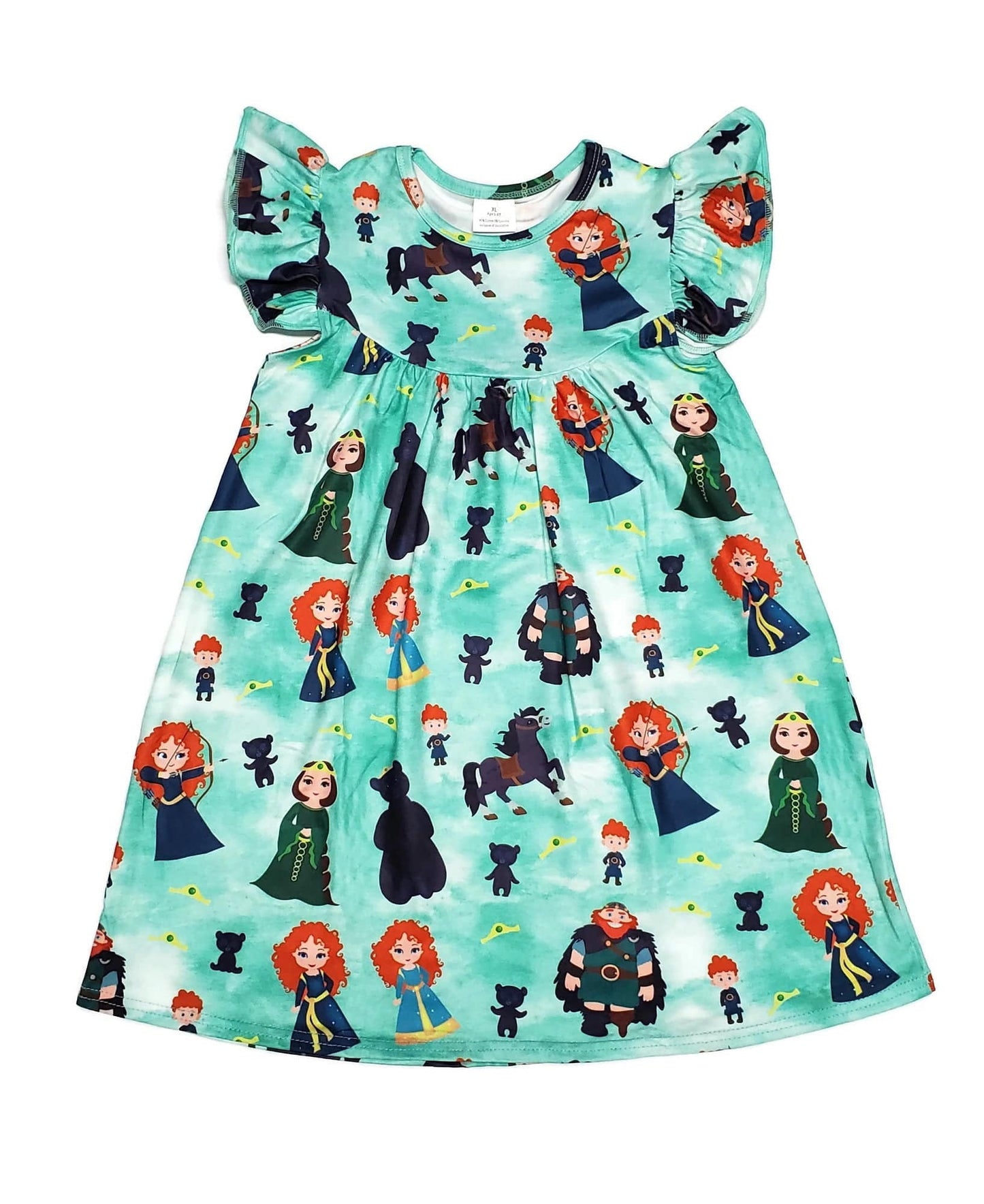 Scottish Princess Milk Silk Flutter Dress