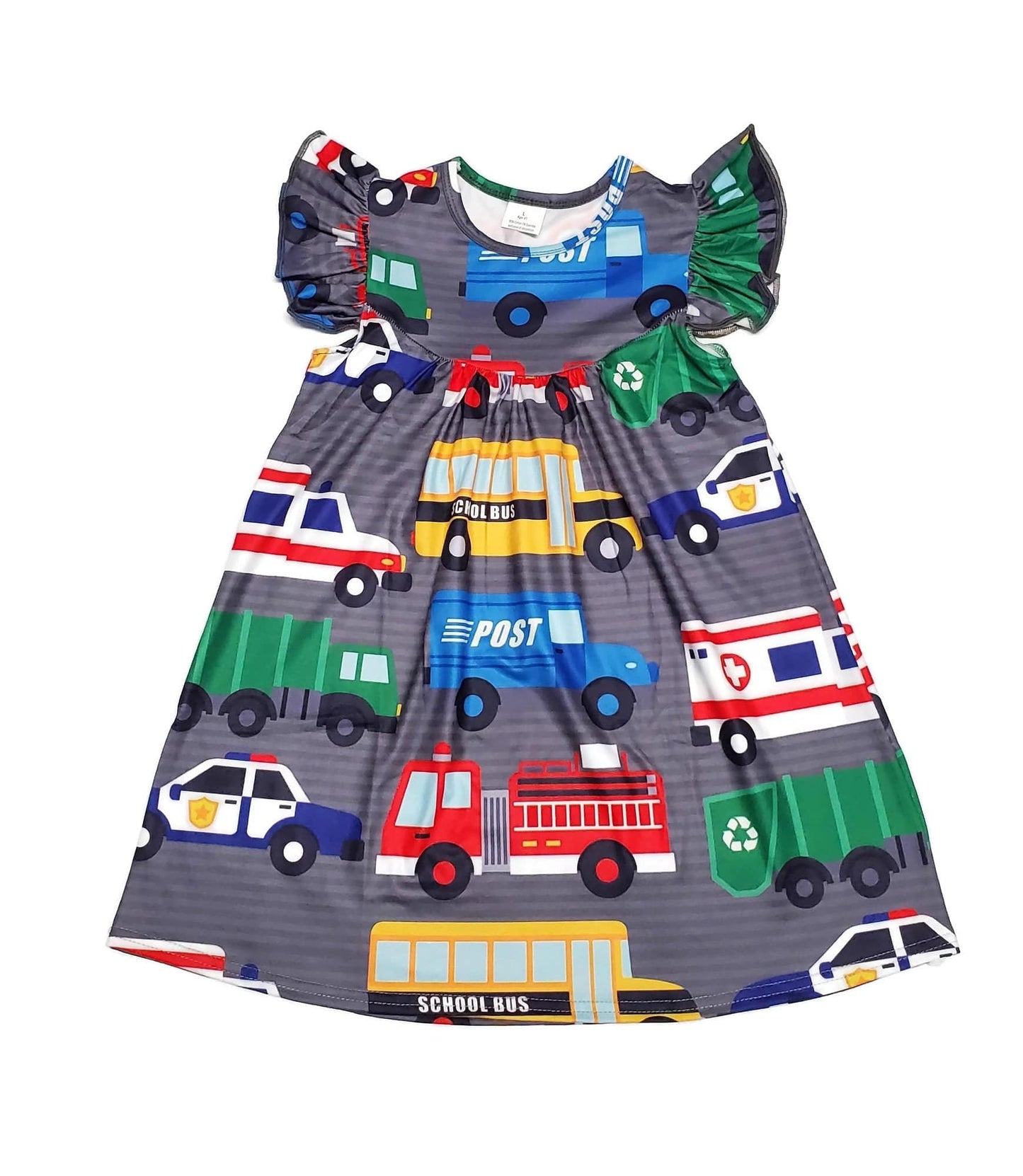 Vehicles Milk Silk Flutter Dress