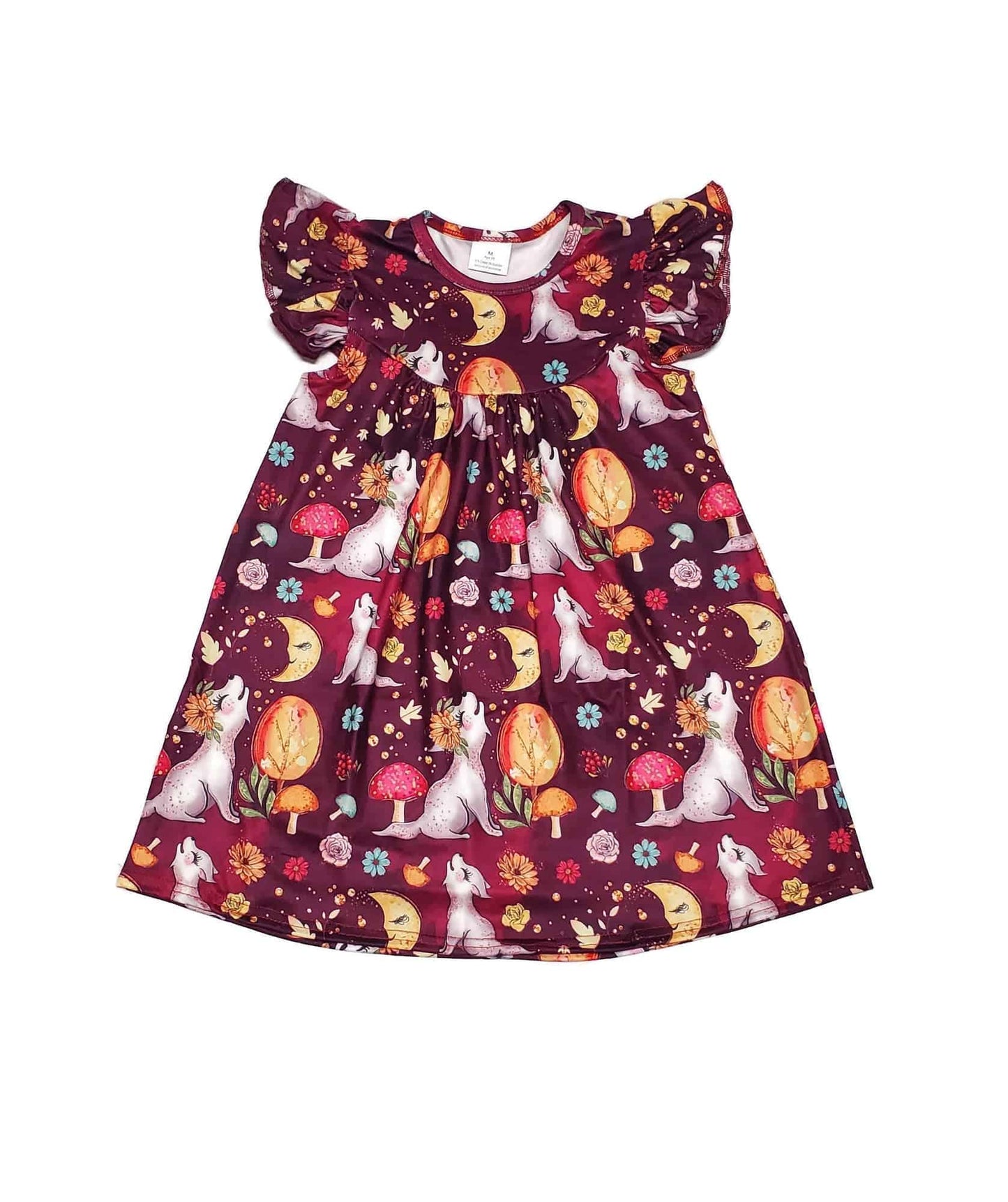 Howl at the Moon Milk Silk Flutter Dress