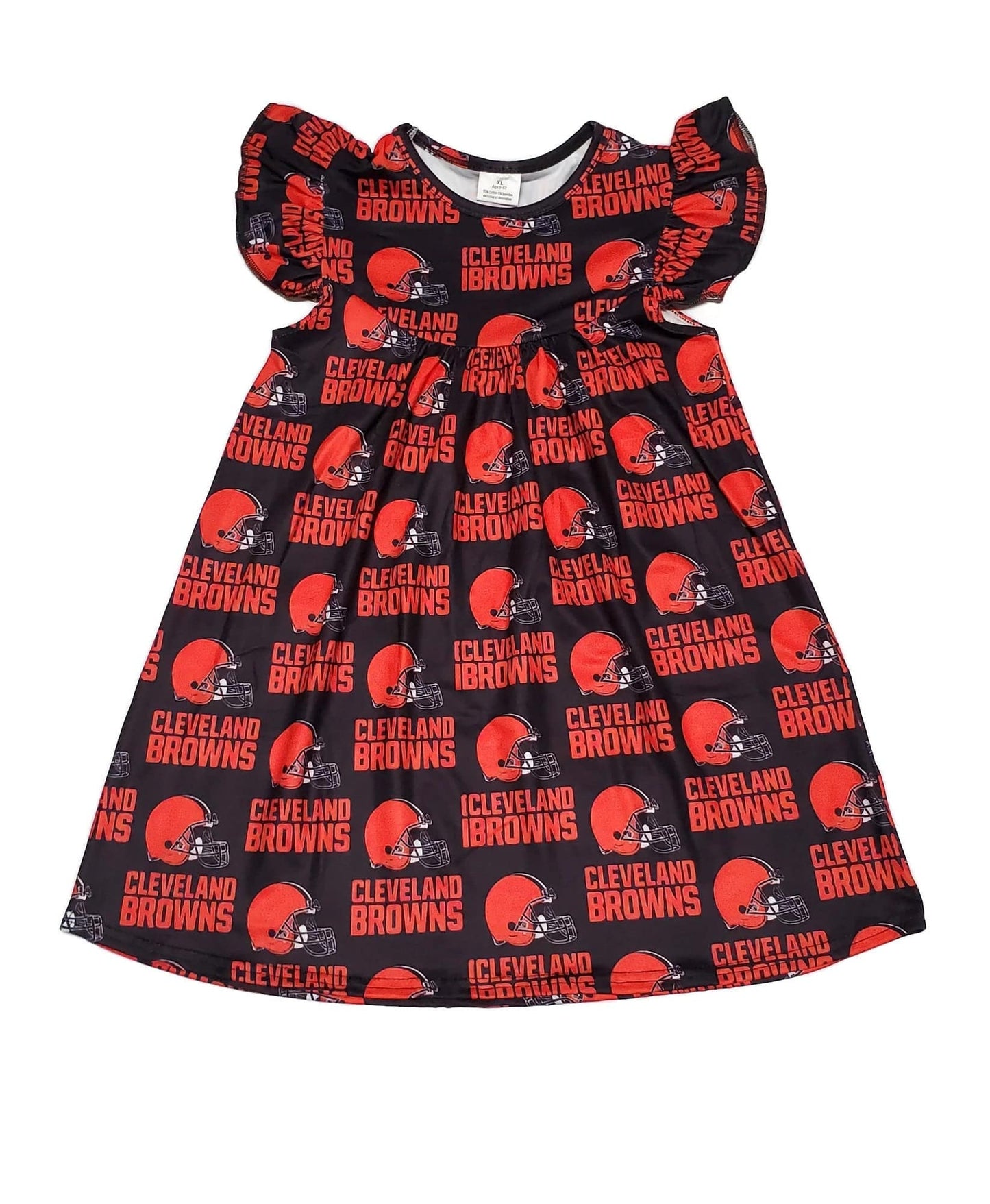 Cleveland Browns Milk Silk Flutter Dress