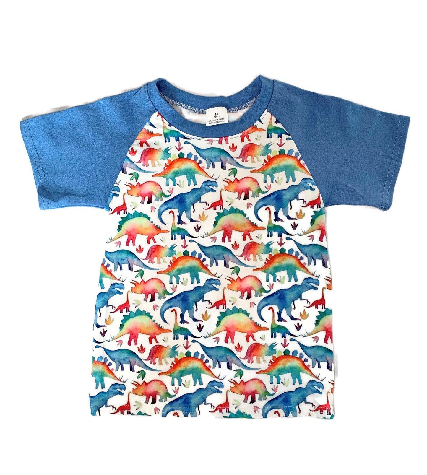 Pastel Dinosaur Milk Silk Raglan