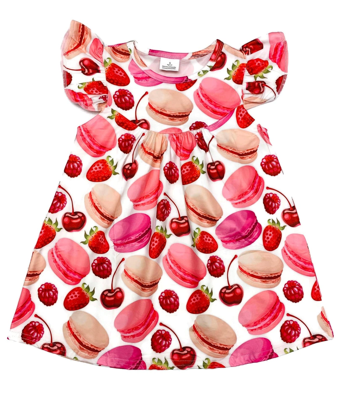 Macaroon Flutter Milk Silk Dress
