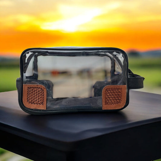 Clear toiletry bag