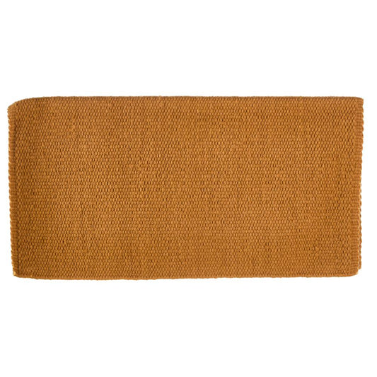 1314-10 San Juan Solid Gold 36x34 New Zealand Wool Saddle Blanket GOLD