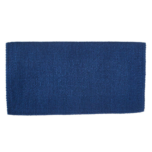 1314C-95 San Juan Solid Slate Blue 38x34 New Zealand Wool Saddle Blanket