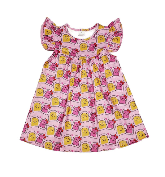 PB & J Milk Silk Flutter Dress