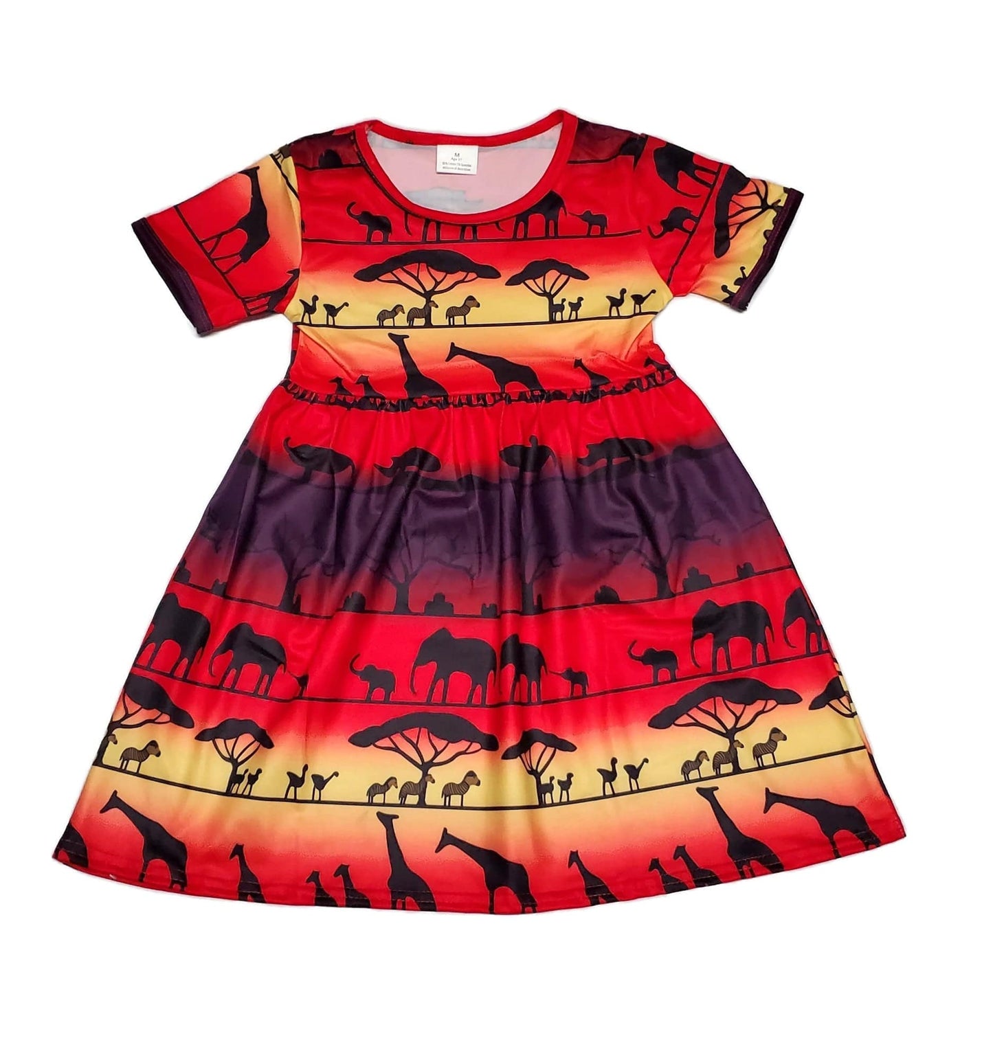 Pride Lands Short Sleeve Milk Silk Dress