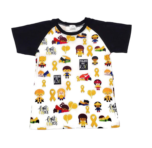 Fight Like A Kid Milk Silk Raglan