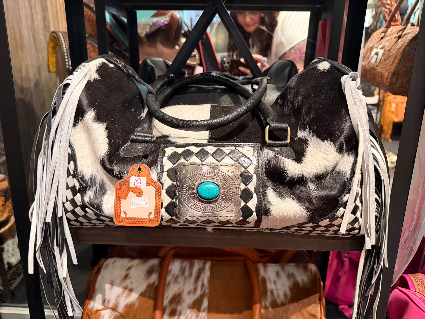 Genuine Leather and Cowhide Duffel