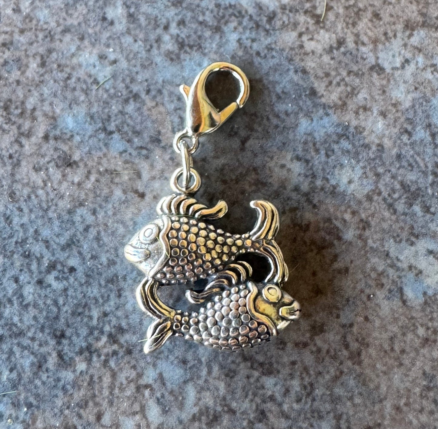 Handcrafted Sterling Silver Pisces/ 2 Fish Charm