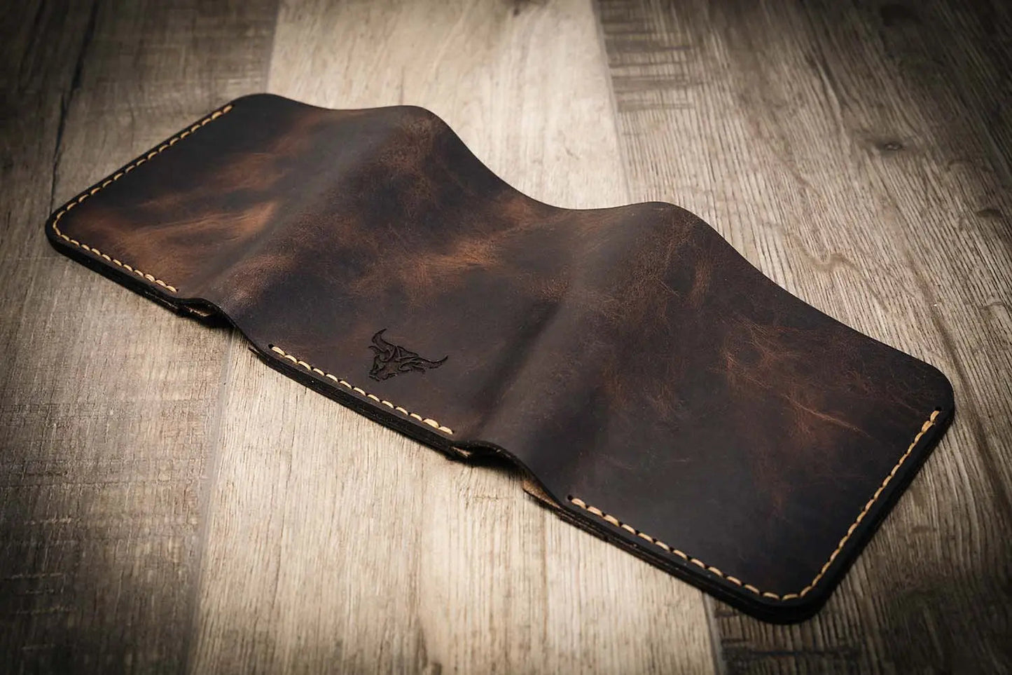 The Trinity Trifold Wallet - Walnut Brown
