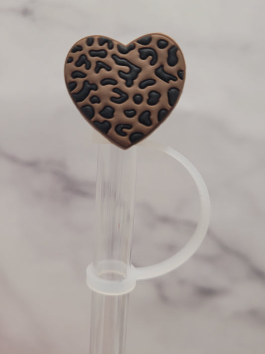 Cheetah Print Strawtoppers