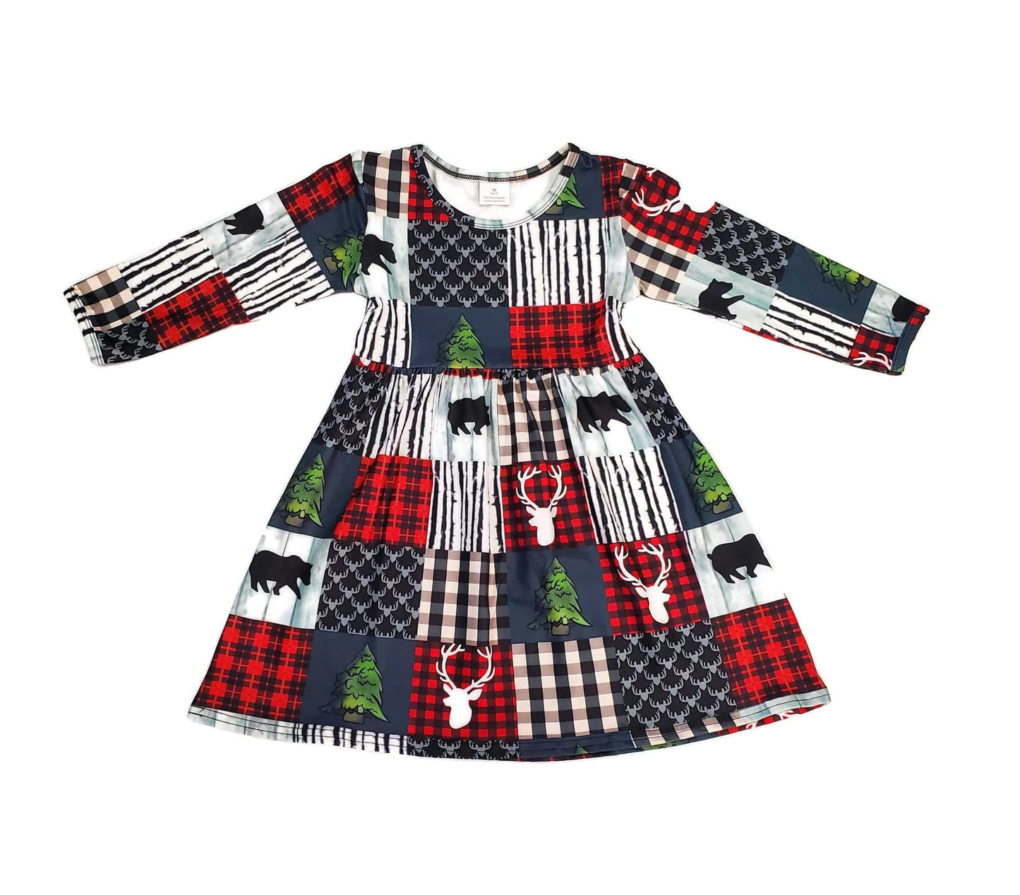 Wilderness Long Sleeve Milk Silk Dress