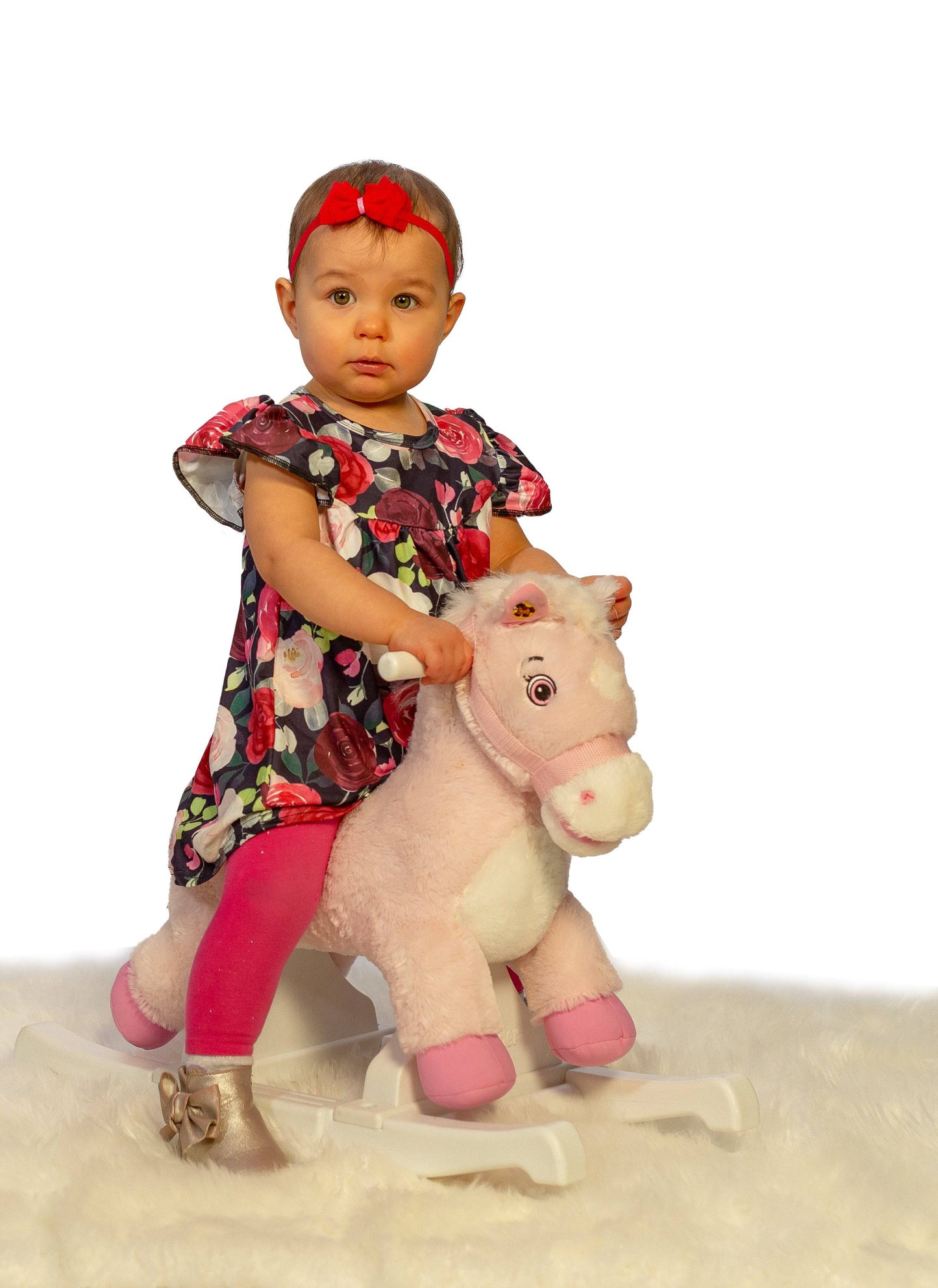 Dark Color Rose Floral Milk Silk Flutter Dress