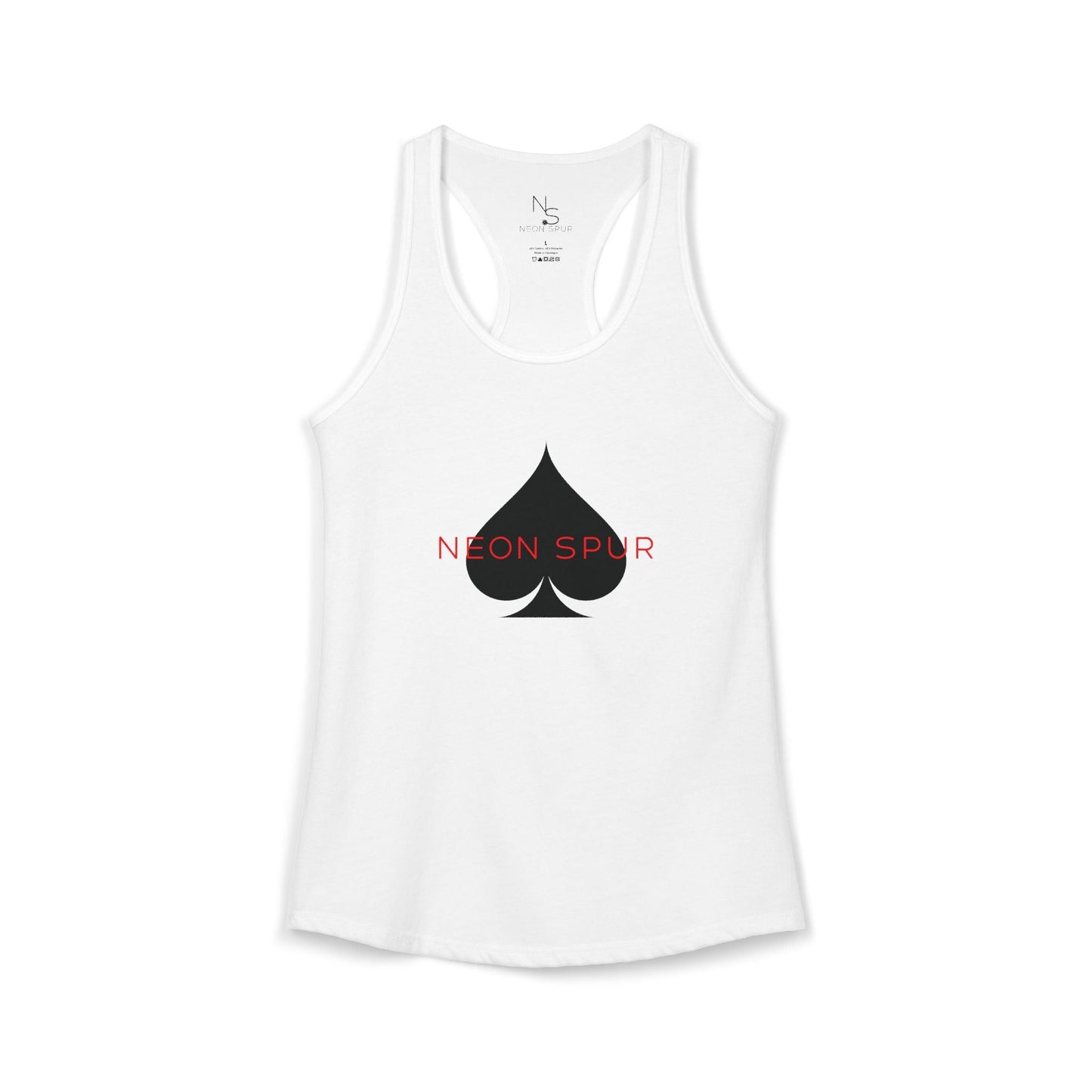Neon Spur Logo Spade Racerback Tank Top