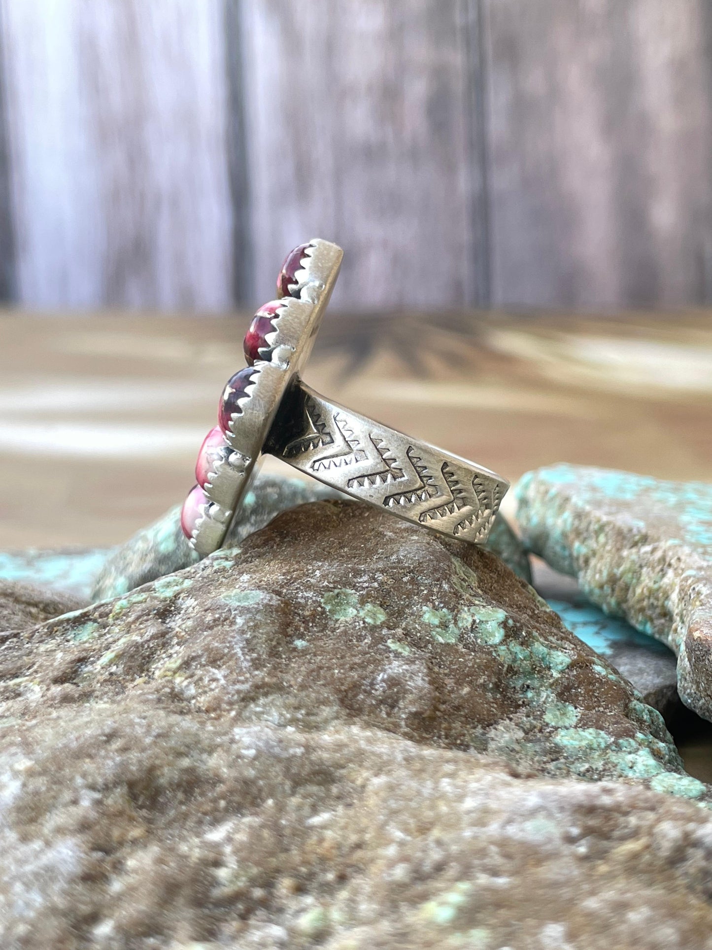 Beautiful Handmade Dahlia Rose And Sterling Silver Adjustable Ring