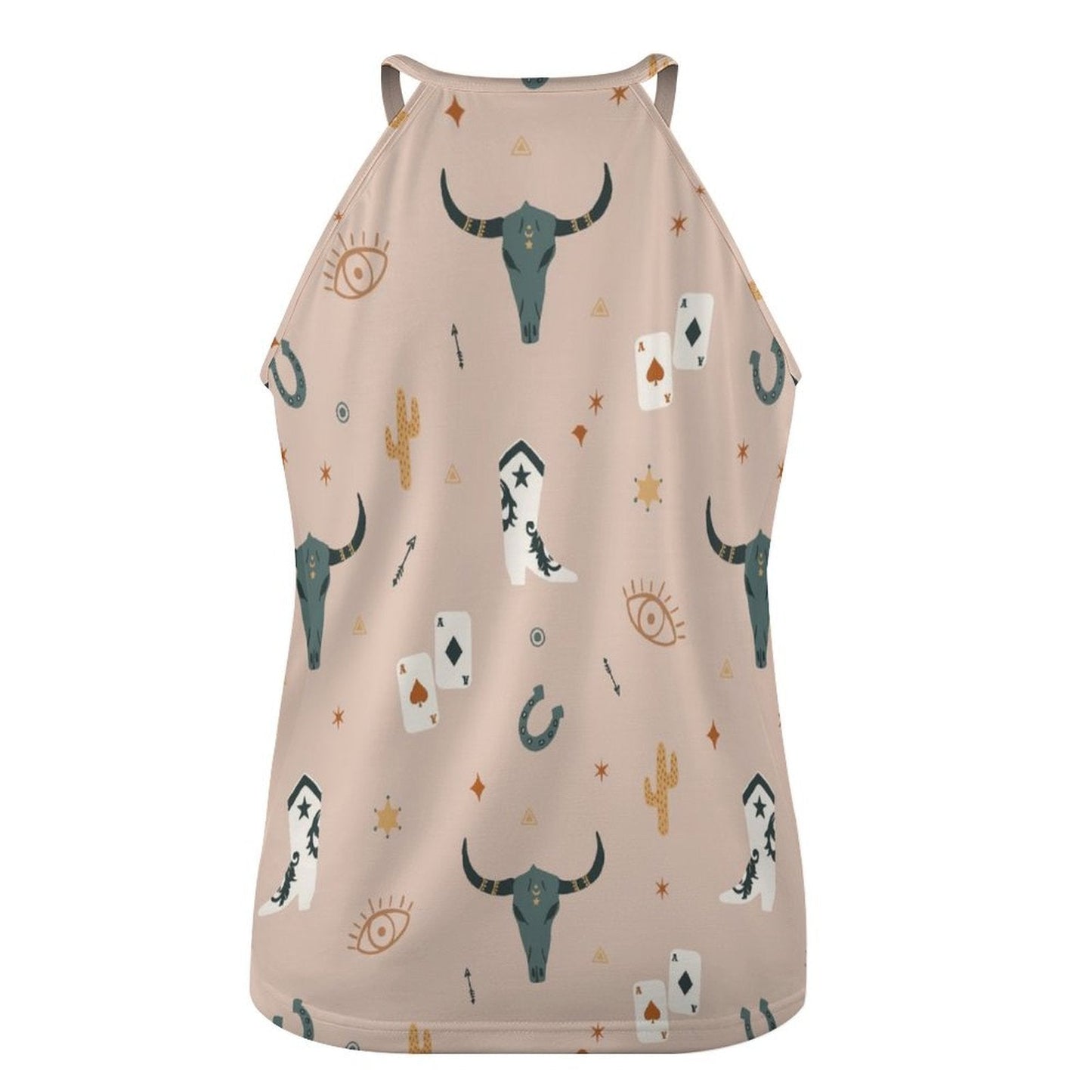 Cow Skull Western Tank Top