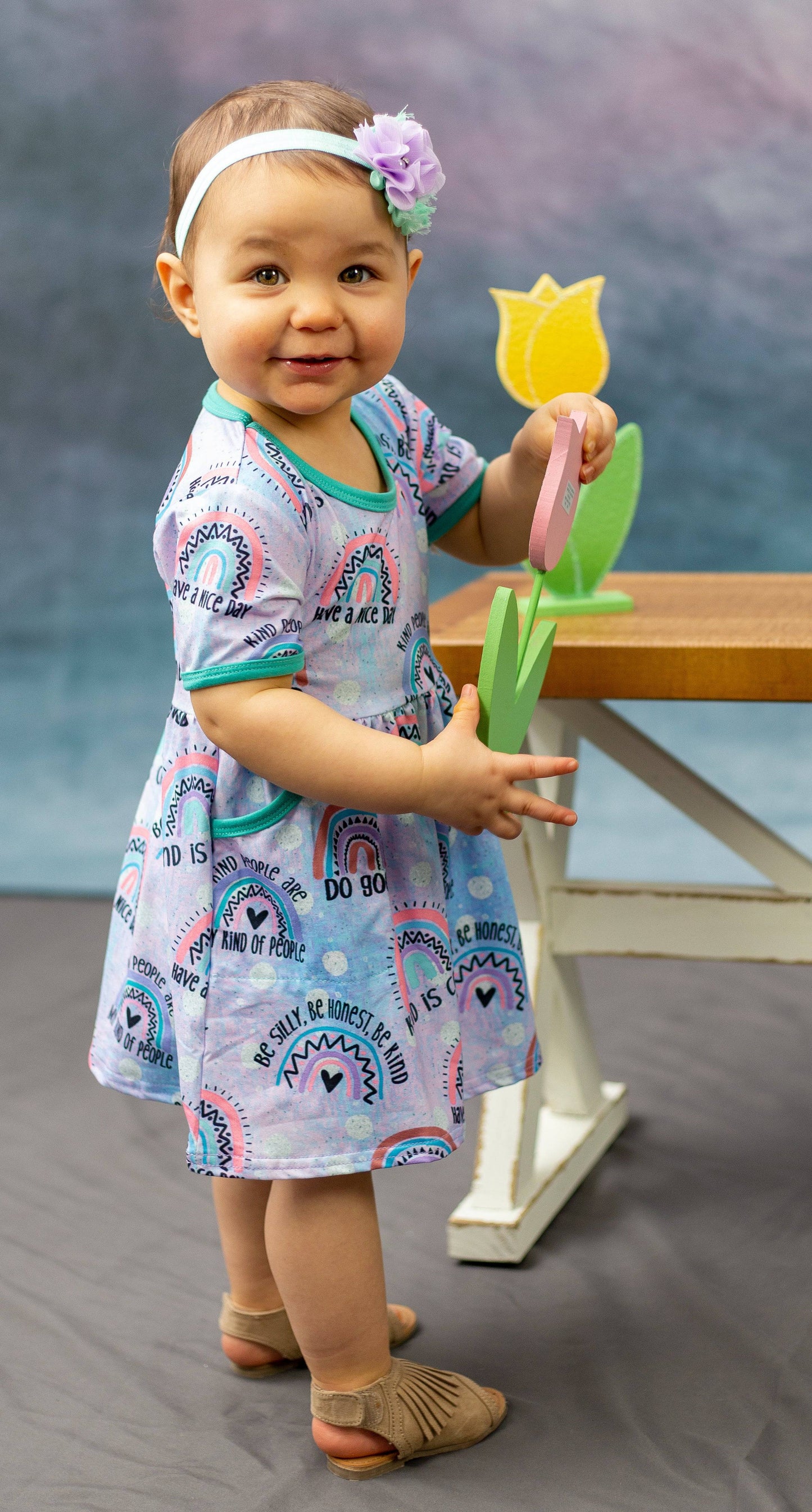 Be Cool, Be Kind Short Sleeve Pocket Milk Silk Dress