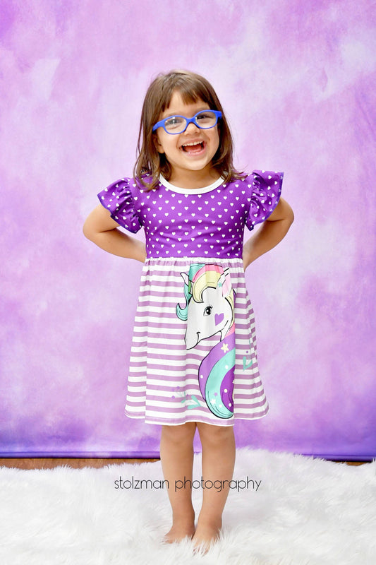 Fantastic Unicorn Milk Silk Flutter Dress