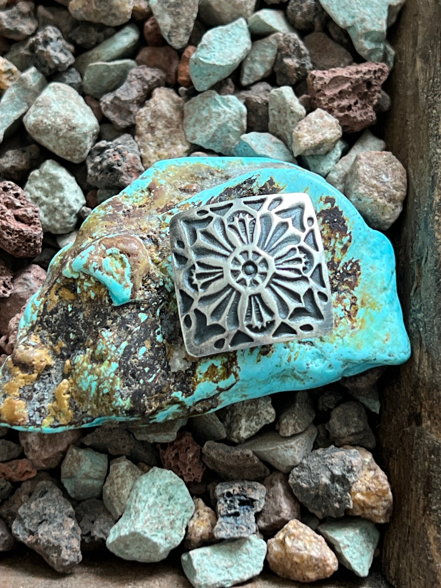 Sterling Silver Concho Slide, The Crossroads