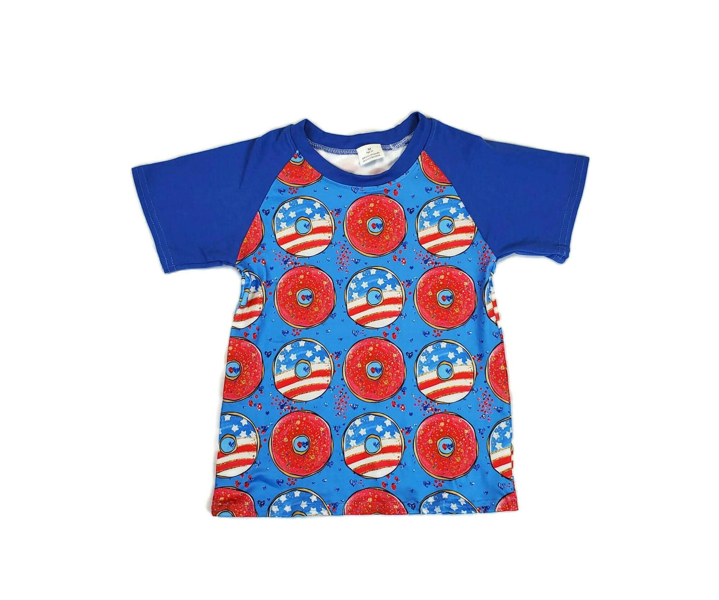 Patriotic Donut Milk Silk Raglan