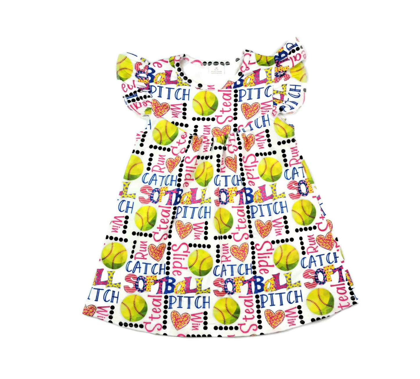 Softball Milk Silk Flutter Dress