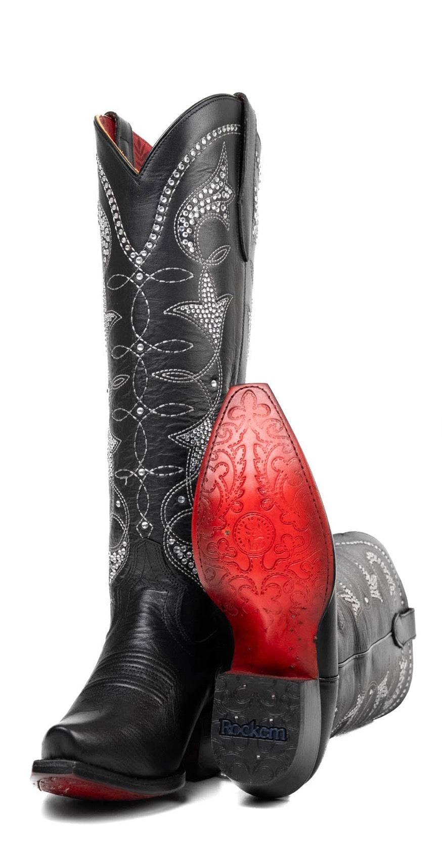 Rockem Jolene Tall Red Bottom Snip Toe Cowgirl Boot