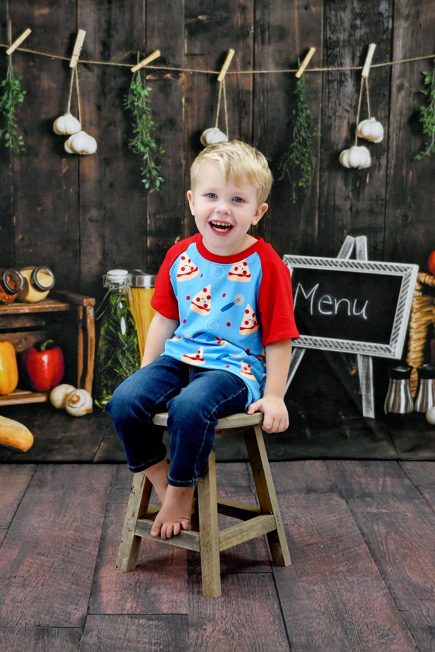 Pizza Milk Silk Raglan