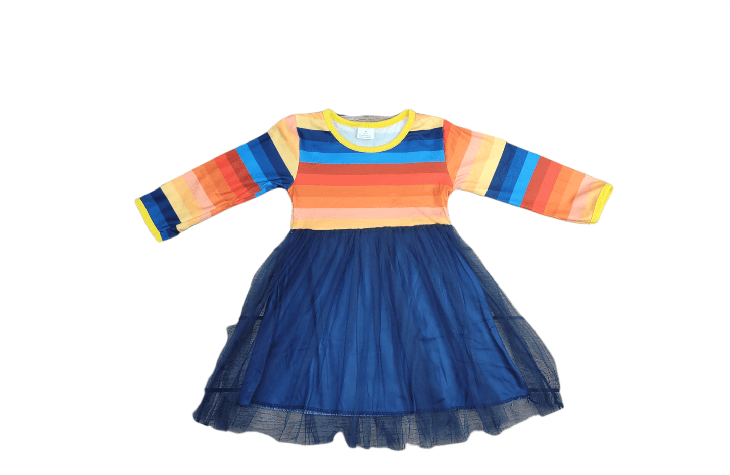 Blue Stripe Tutu Dress
