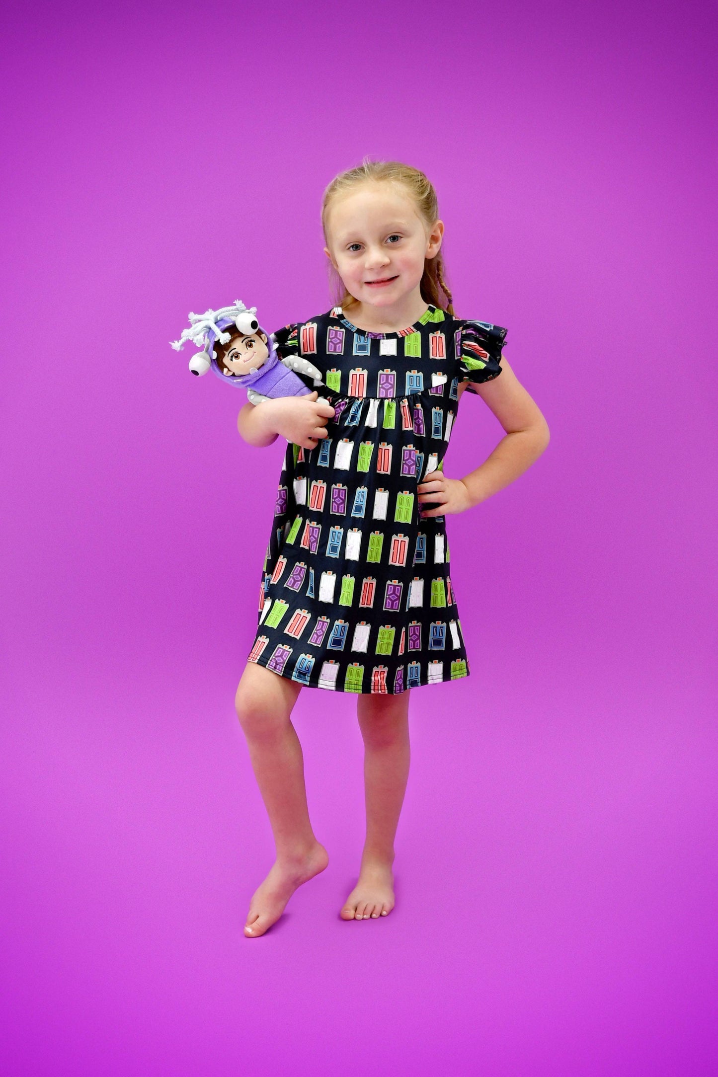 Monster Doors Milk Silk Flutter Dress