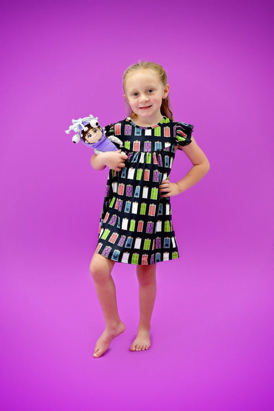 Monster Doors Milk Silk Flutter Dress