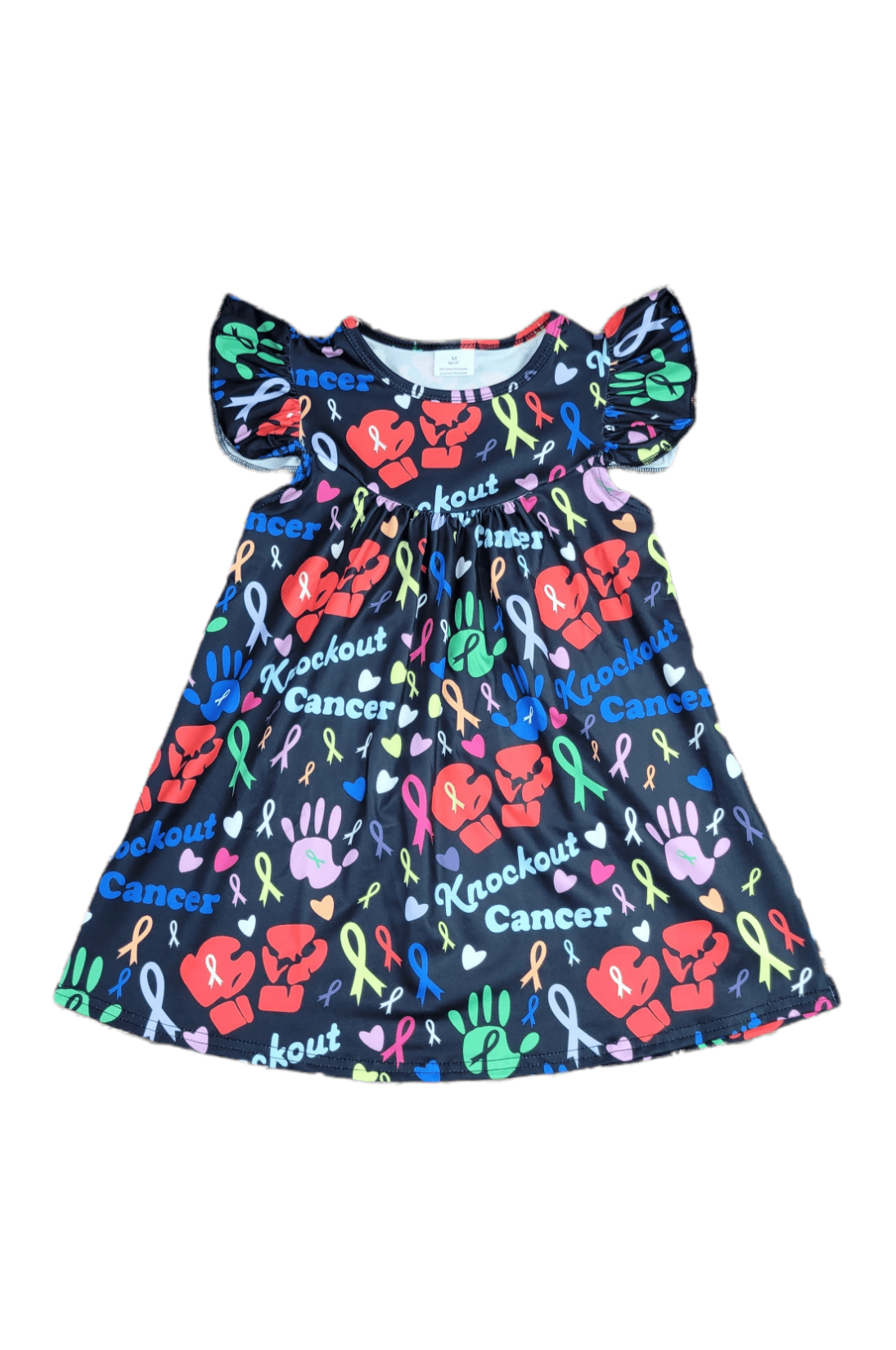 Knockout Cancer Milk Silk Flutter Dress
