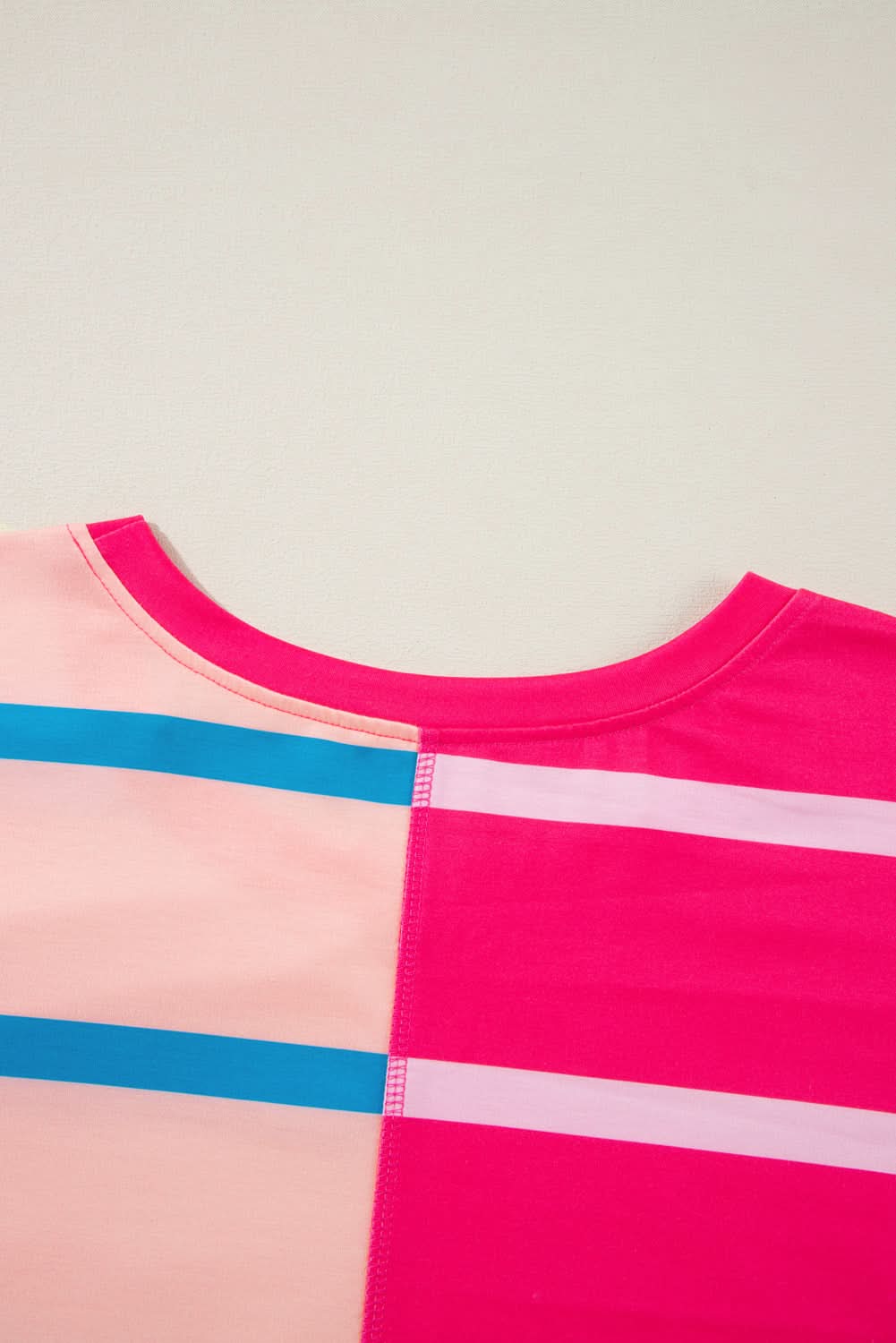 Plus size rose stripe tee