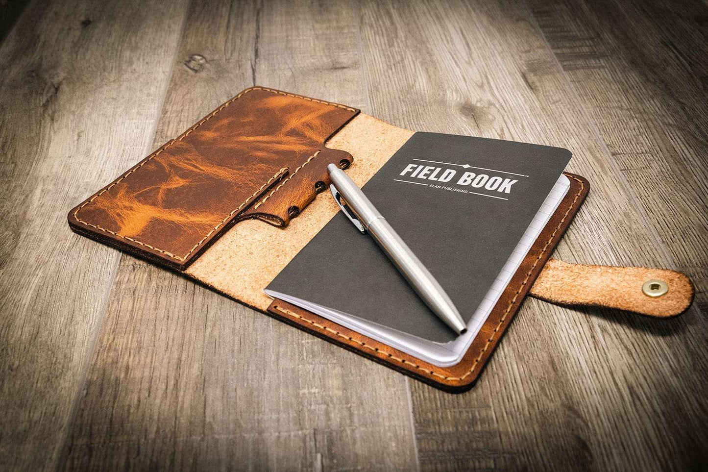 Leather Field Notes Cover -  Chestnut Brown