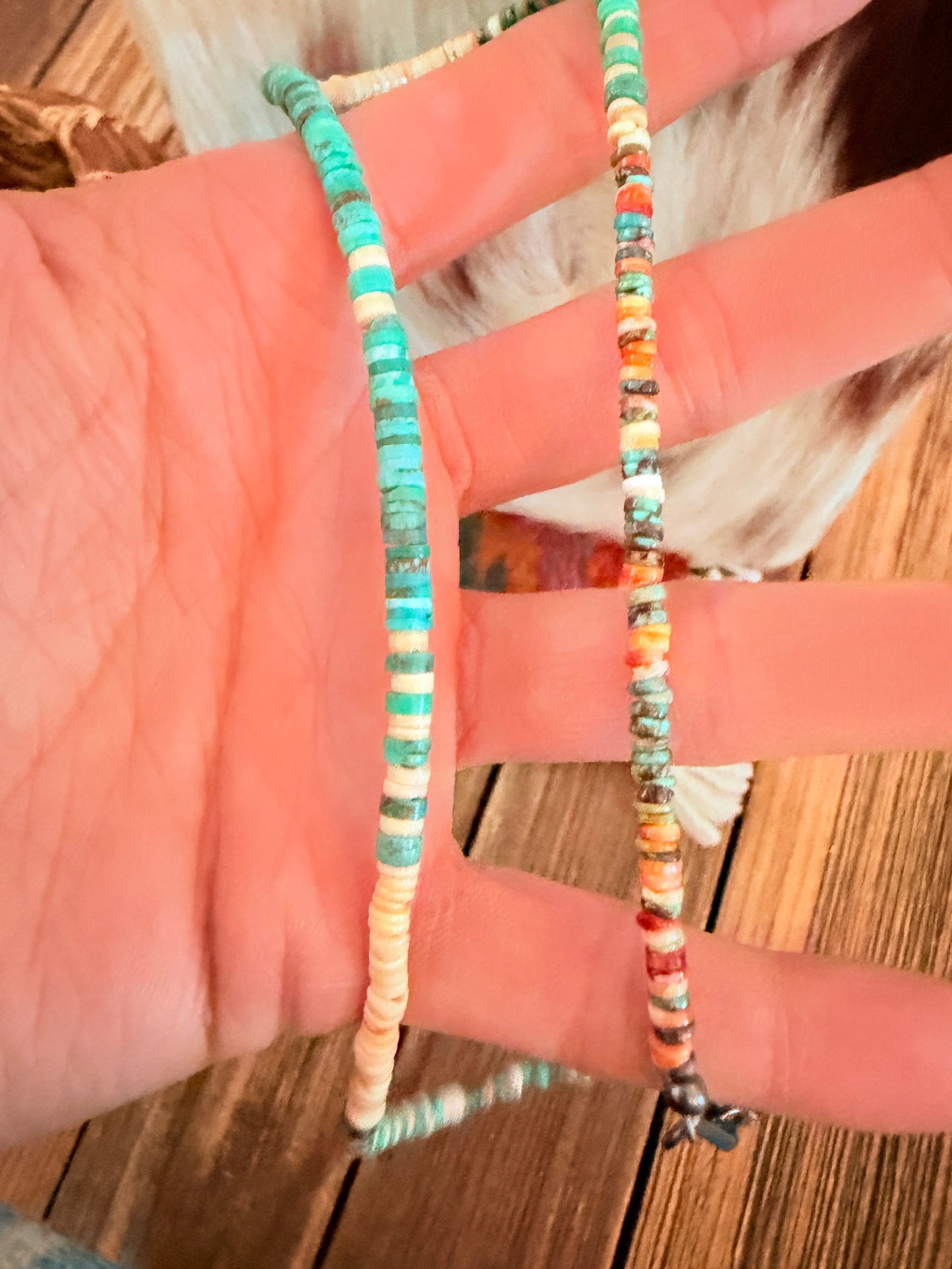 Handcrafted Multi Stone 18” Beaded Necklace