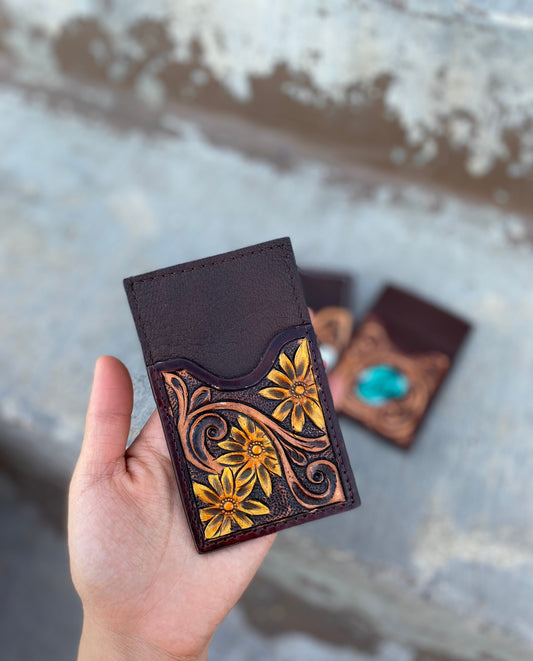 Daisy Leather credit card wallet