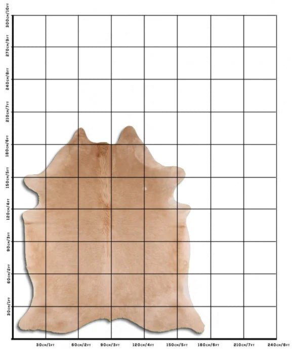 Beige Brazilian Cowhide Rug