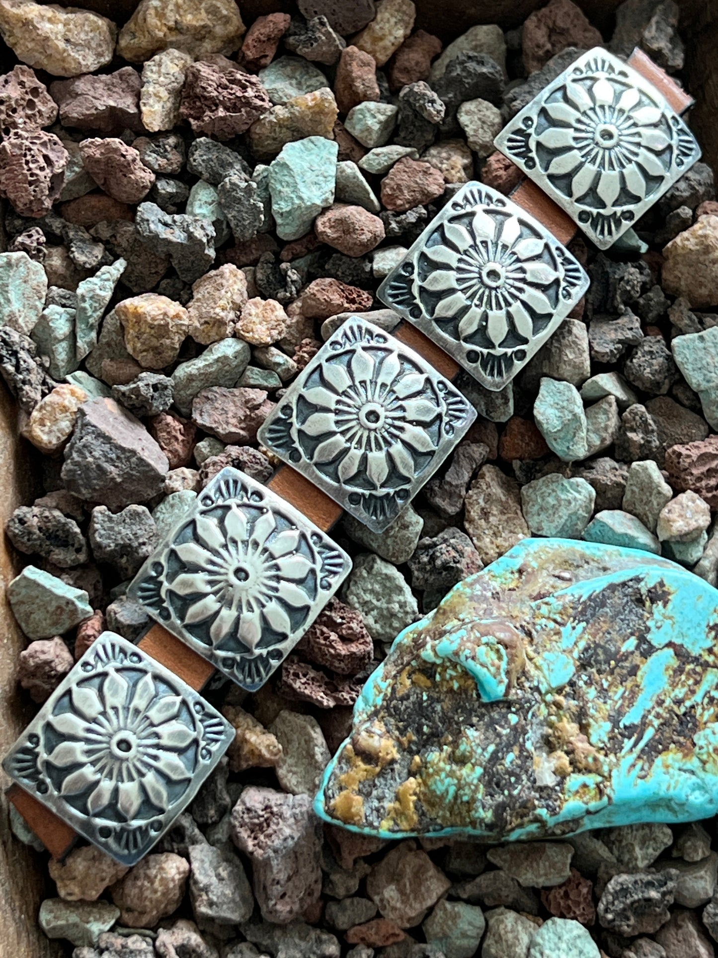 Sterling Silver Concho Slide, The Windmill
