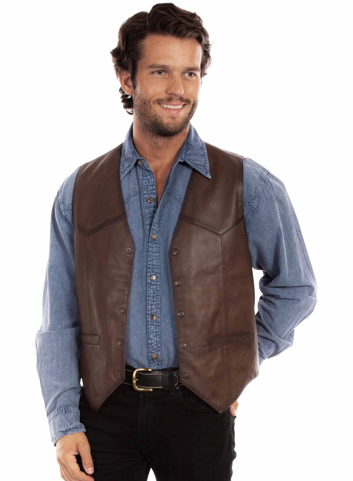 Scully Open Range (507 Leather) – Men's Vest