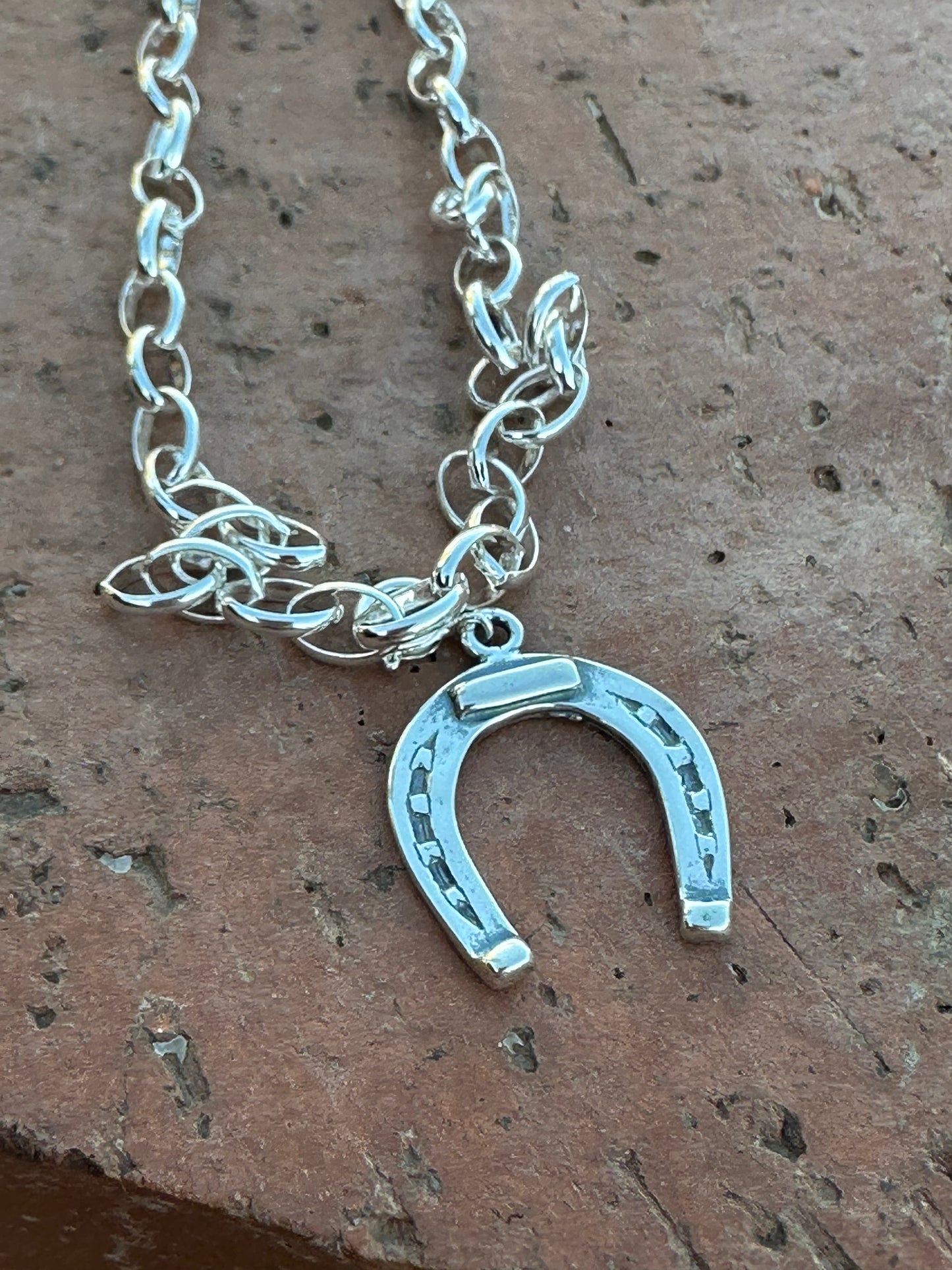 Handcrafted Sterling Silver Horseshoe Charm