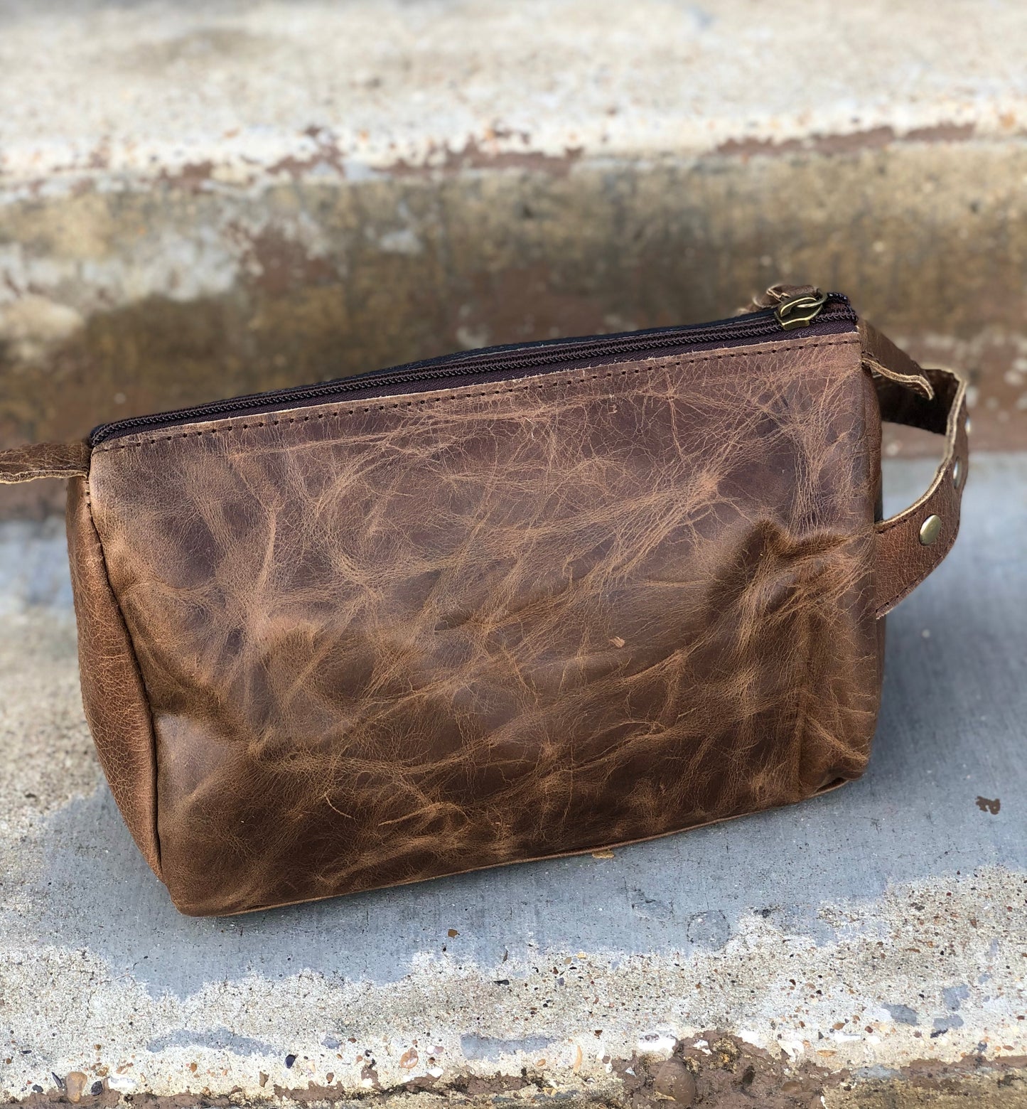 Highland Tooled & Leather Toiletry Bag