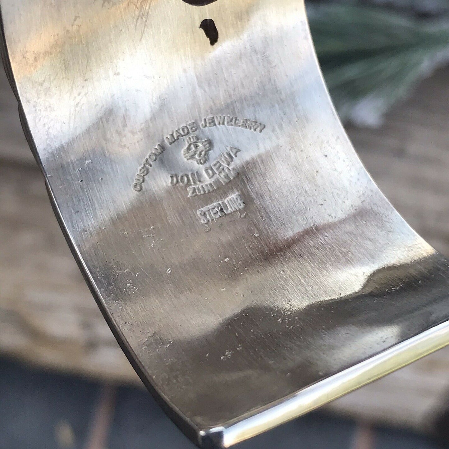 Don Dewa Zuni Sterling Silver Multi-stone SunFace Swivel Cuff Bracelet