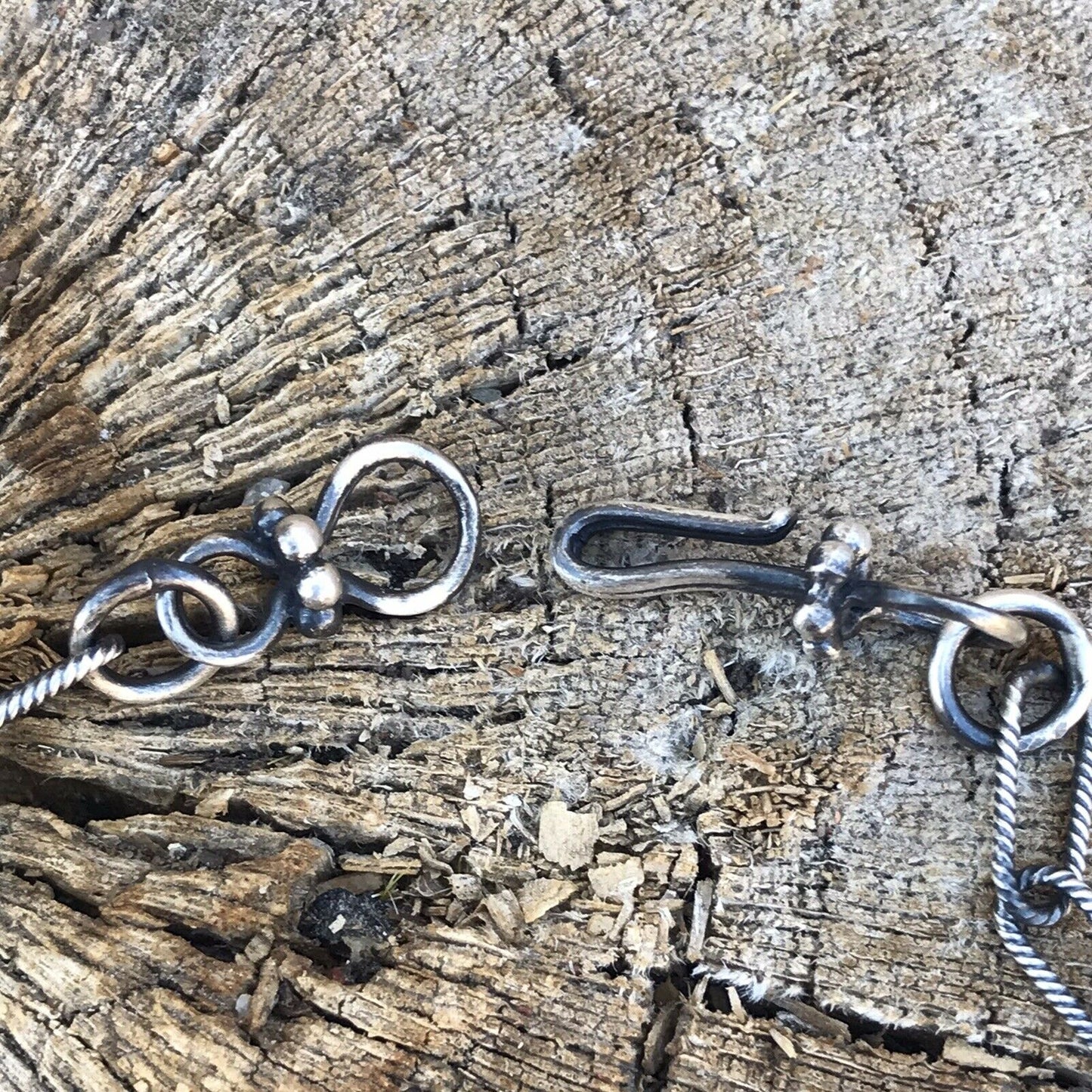 Navajo Sterling Silver Longhorn Statement Necklace By Artist Kevin Billah