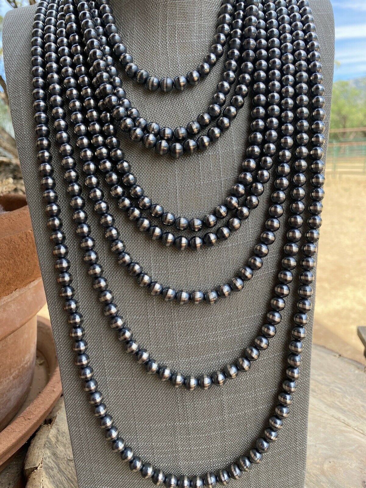 Handcrafted Pearl Style Sterling Silver Pearls 10mm