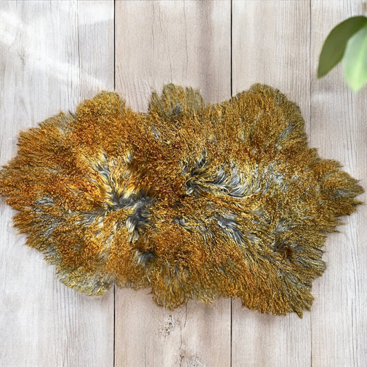 3x2’ mustard Icelandic Angora hide