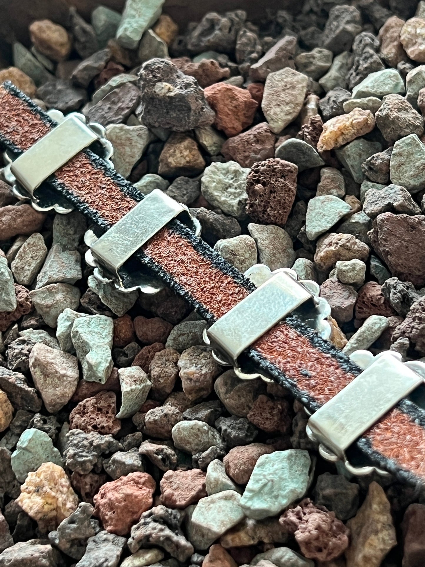 Sterling Silver and Onyx Traditional Style Concho Slide
