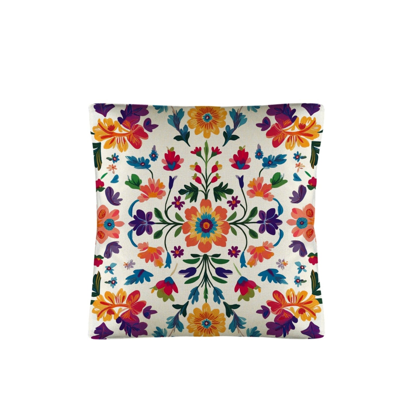 Colores de Mexico Floral Pillow Case Custom Pillow Case Made in America